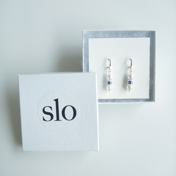 Pearl Hoop Earrings (Hand Crafted, Local, Slow Fashion) - Picture 1 of 6